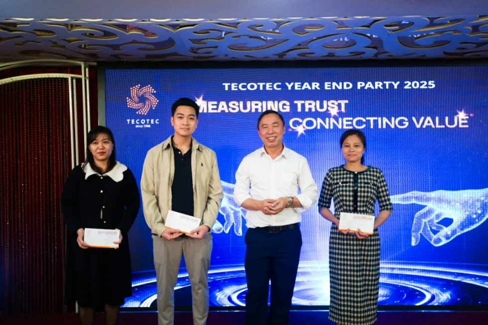 HỘI NGHỊ TỔNG KẾT & YEAR END PARTY 2025 CỦA TECOTEC GROUP 22 gương mặt may mắn