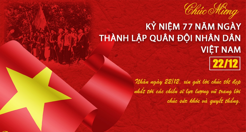 TECOTEC CHÚC MỪNG NGÀY THÀNH LẬP QUÂN ĐỘI NHÂN DÂN VIỆT NAM 22/12