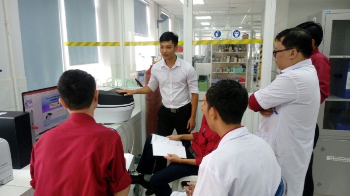 BÀN GIAO MÁY EDX – 8100 CHO TRUNG TÂM DỊCH VỤ PHÂN TÍCH THÍ NGHIỆM TP. HCM (CASE)