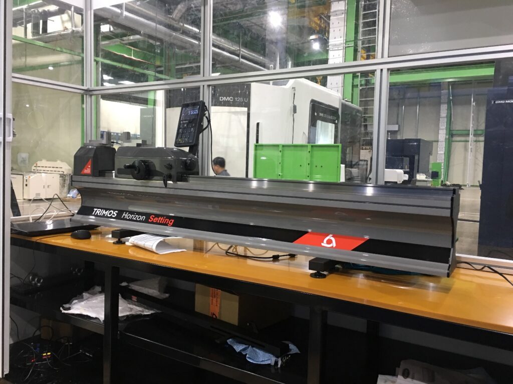 LẮP ĐẶT, HIỆU CHUẨN THIẾT BỊ CHUẨN CHIỀU DÀI HORIZON SETTING – TRIMOS CHO CÔNG TY HANWHA AERO ENGINES