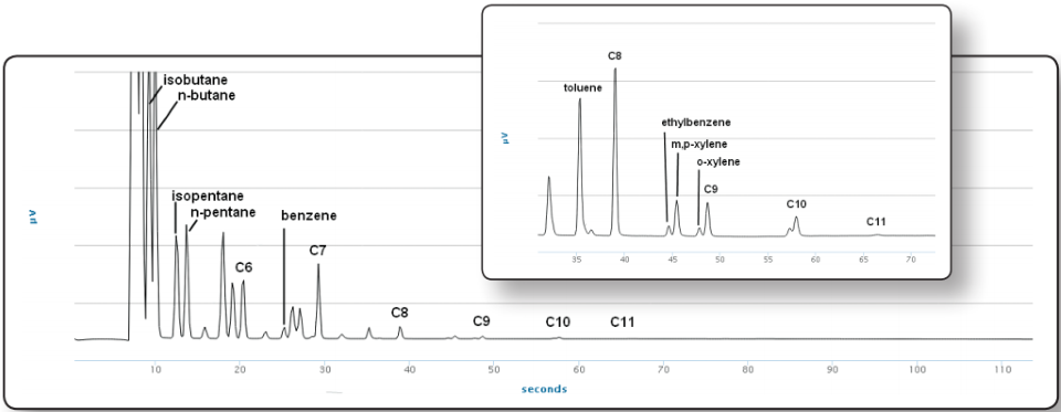 Applications of Micro GC Fusion Gas Analyzer INFICON 20 Kết quả phân tích khí đốt tự nhiên