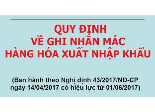Quy định về ghi nhãn hàng hóa xuất nhập khẩu