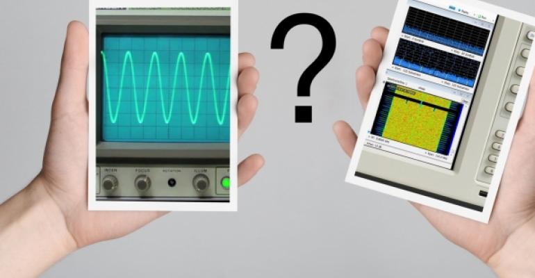 Điểm khác biệt giữa Máy phân tích tín hiệu và Máy hiện sóng khi sử dụng để phân tích tần số