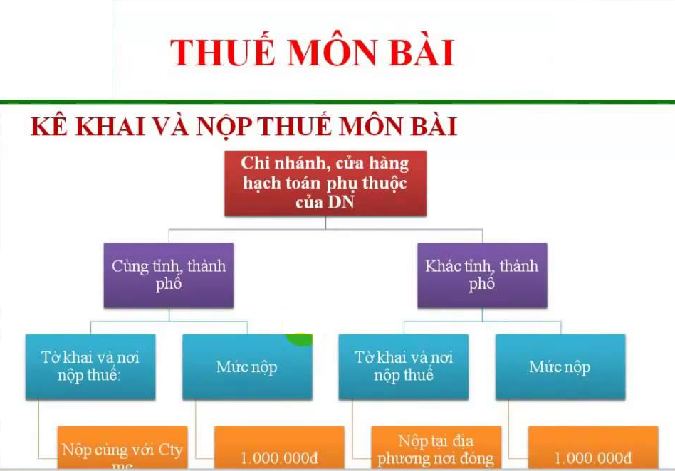 Lịch Nộp Thuế Môn Bài, Tờ Khai GTGT, Thuế TNCN, Thuế TNDN