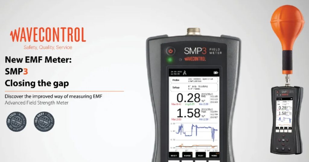 Đầu Dò WP10M Kết Hợp SMP3 – Giải Pháp Duy Nhất Đo EMF Tần Số Thấp Lên Tới 10 MHz Theo Chuẩn ICNIRP Và IEEE